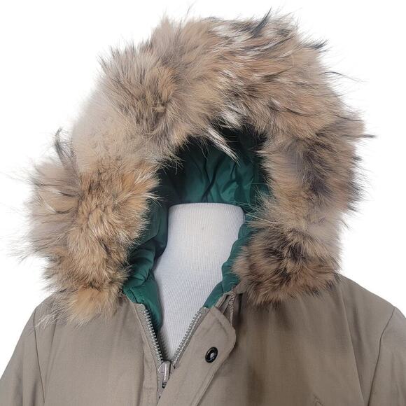 Vinitage Sears Fieldmaster Fur Collar Zipper & Button Front Winter Coat Size L - Picture 6 of 16